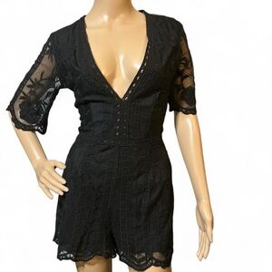 Chic Black Lace Jumpsuit